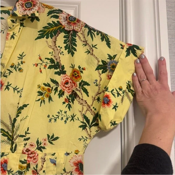 Cara Cara Nash Mini Yellow Floral Dress - Picture 3 of 4